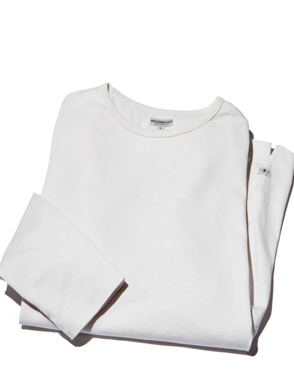 New with Tags KNICKERBOCKER
Organic Cotton Long Sleeve T Blanc Small